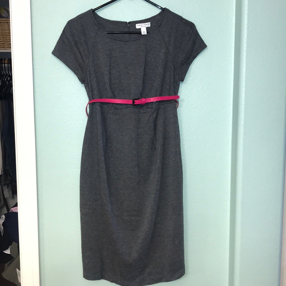 Gray Maternity Dress